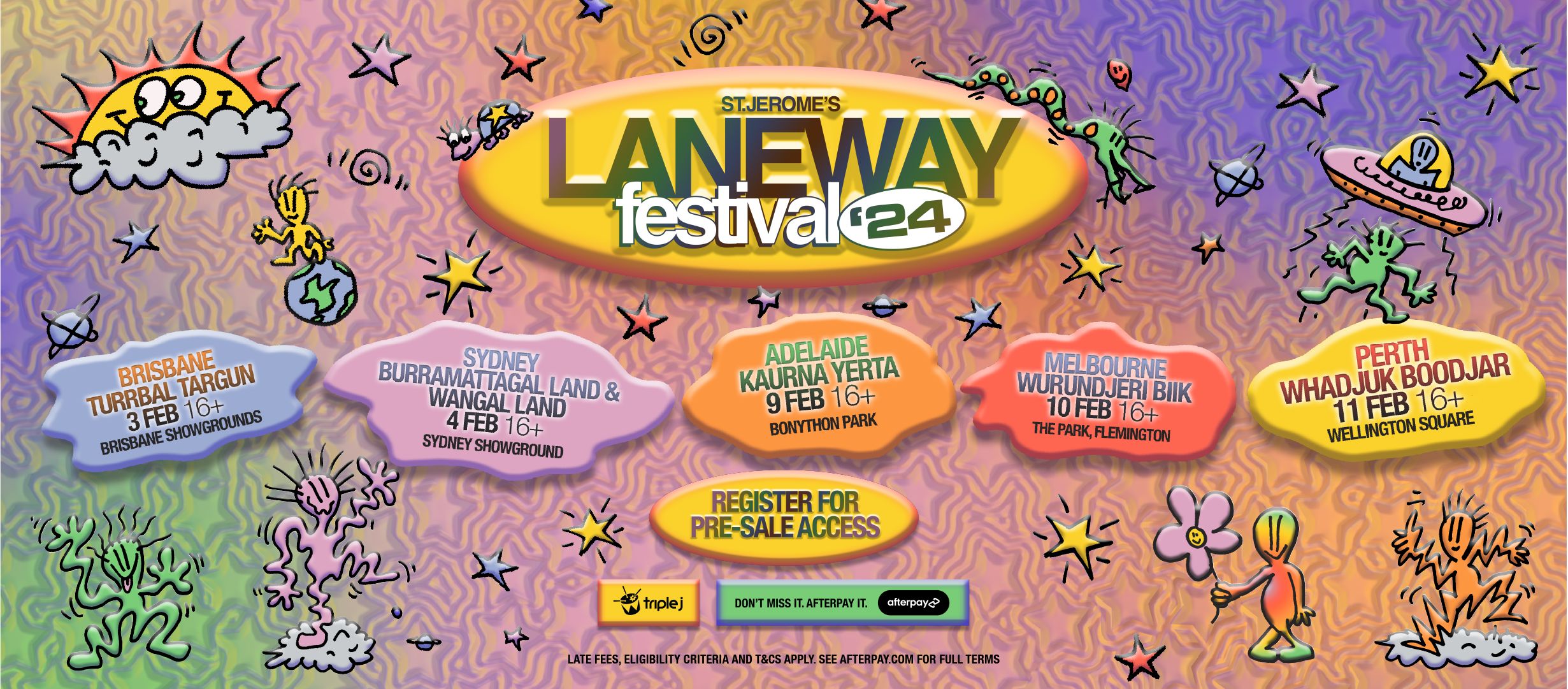 Laneway Festival Australia Announces Lineup for February 2025.
