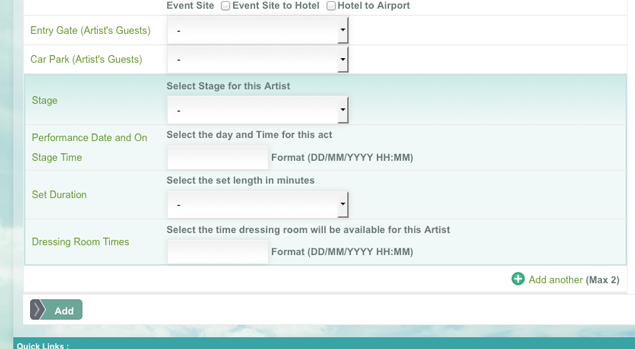 How to set stage times