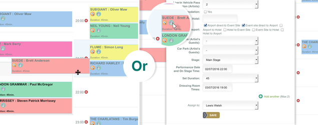 How to set stage times
